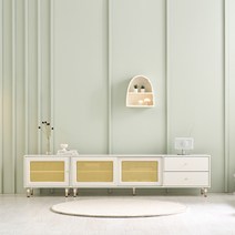 콜솔트 라탄 높은 거실장 티비다이 TV장 2400 PJD0117, 사이즈:높은거실장 2400