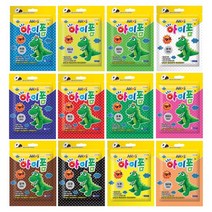 아모스 아이폼 50g 파우치 12색 칼라폼클레이 지퍼백 어린이집 유치원 초등학교 만들기재료 볼클레이 구슬클레이 구슬점토, 검정, 10개