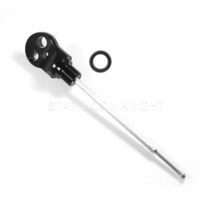 베스파 호환 파츠 부품 오토바이 CNC 알루미늄 엔진 오일 딥 스틱 게이지 레벨 VESPA 프리마베라 스프린트 125 150 액세서리, 1.Black