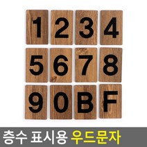 골든트리 아트사인 층수 표시용 엔티크 숫자 우드문자 이니셜 디자인, 7