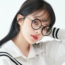 멜라크메 남자 여자 유니섹스 동글이 정원형 뿔테 안경테