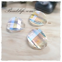 구름 타원 크리스탈 펜던트