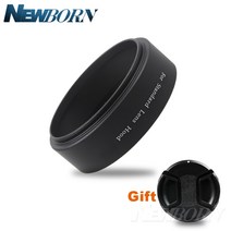 49 52 55 58 62 67 72 77 82 mm 캐논 호환 니콘 소니 호환 펜탁스 올림푸스 카메라 프리 렌즈 캡용 금속 렌즈 후드 마운트 표준 나사, [04] 72mm