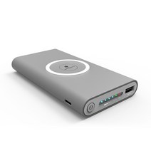 20000mAh 휴대용 외장 배터리 파워뱅크 Qi 무선 충전기 아이폰 11 12 8 플러스 삼성 S10 샤오미 파워 뱅크 폰 스마트 디지털 고속 고성능, 03 Gery