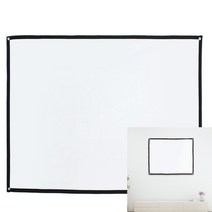 이동형 빔프로젝터 스크린 120X90CM 가정용스크린 캠핑용스크린 휴대용스크린