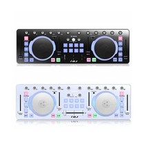디제이 DJ 컨트롤러 오디오믹서 디제잉 장비 시스템, 검은색