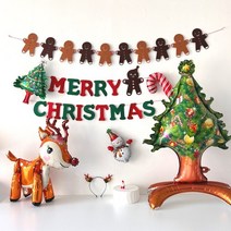 하피블리 크리스마스가랜드 머리띠 세트, 크리스마스 가랜드(D)