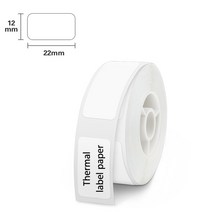 Niimbot D11 라벨 D110 D101 감열지 흰색 라벨 테이프 NIIMBOT D110 D101 D11 라벨 프린터 15*50mm 12*40mm 종이 스티커, 12-22mm
