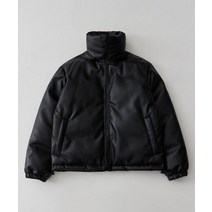 브이투 7096 1 신슐레이트 비건가죽 패딩 블랙