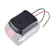 무선충전기 휴대폰 Bosch 18v dock 전원 커넥터 용 새 배터리 어댑터 14 Awg 전선 도구 액세서리, 01 Black