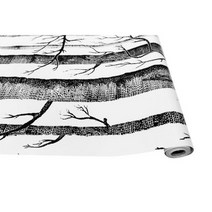 부분 셀프 작은방 벽지 도배 자작 나무 껍질과 스틱 연구 배경 벽 홈 decortion에 대한 자체 접착 흑백, 3mx45cm, 자작나무