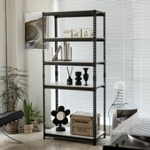 5단 1.6T 이지 DIY 조립 선반 1100.600.900, 쿠팡 블랙