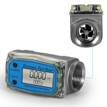 디지털 전자식유량계 플로우미터 FLOWMETER 디젤 오일 수도 계량기 유량측정기, 1개