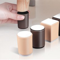 쇼파 침대 테이블다리 높이조절발 받침 FP03 사각 4개, 우드