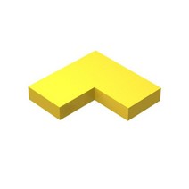 하이테크 액세서리 1 + 2 Ccorner 라이트 패널 14719 빌딩 블록 조립 교육용 장난감 선물 기술 키트 세트당 40 개, 40 pcs yellow