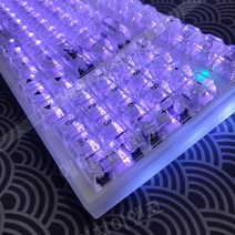 투명 기계식 키보드 크리스탈 132키 키캡, 공식 표준, 투명 유선키보드, 없음
