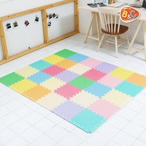 비앤씨 EVA퍼즐매트 무지 파스텔색상 10PCS 1세트
