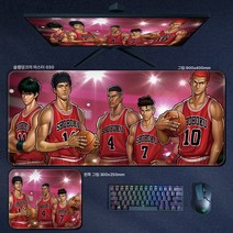 마우스패드 라지 사쿠라기 하나미쓰카와 메이플 미쓰이 스스무 글씨 애니메이션 일본계 책상매트, 슬램덩크 030