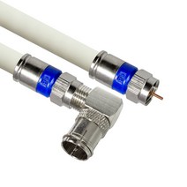 마하링크 국산 고급형 RF 5C 꺾임 동축 케이블 TV 안테나 케이블 화이트 5M MLZ-RLW050, 단품