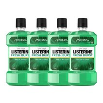 리스테린 후레쉬 버스트 구강청결제, 750ml, 4개