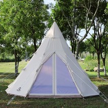 게르 몽골 Bulin 라이트 럭셔리 야외 캠핑 두꺼운 인도 선 스크린 방수 TC 코튼 유르트 텐트, 01/인디언--4M--옥스포드 천 텐트(굴뚝 입 없음)