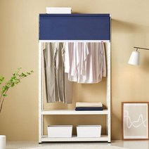 아도라하우스 무볼트 시스템행거1봉+블라인드set 800x400x2400 3단, one color