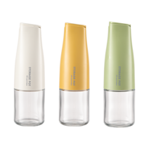 편한 생활 묻음방지 자동개폐 유리병 오일병 소스병 간장병 500ml, 밀크 화이트