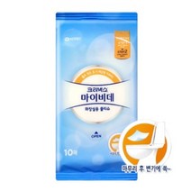 크리넥스 마이 비데 물에녹는 화장실 물티슈 휴대용 10매 20팩 일회용 비데티슈