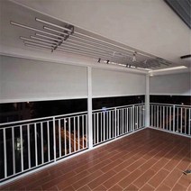 원두막 파고라 정자 솔라 패널 블라인드 방수 파티오 차양 지퍼 스크린 알루미늄 베네치아 전동 아웃도어, 한개옵션0