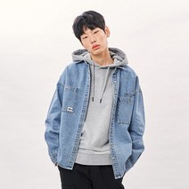 에비수 에비수 오버핏 OVER COME 데님셔츠_ET1MSH801