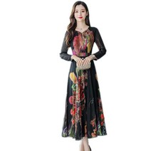 SAMARA 봄가을 쉬폰 프릴 원피스 412