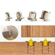 포인트 핀 4P 세트 체결 위치 목공 목재 홀 구멍 위치 맞춤 공구 나무 가구 선반 책상