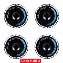 4PCS 나이트 휠 Hubcap 키트 개인화 테슬라 모델 Y 19 인치 3 18 ABS 원래 자동차 교체, Black Hub A_Model Y 19 inch