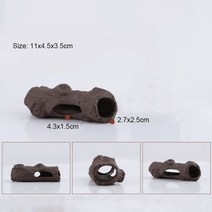 이끼키우기 세라믹 수족관 장식 물고기 새우 쉼터 하우스 도자기 전갈 집 용기 시뮬레이션 돌 탱크 장식 그레이트129367, Small, Tree Head