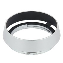 Haoge LH-FJ35S 후지 필름 XF 35mm 23mm f/2 R WR 실버 용 라운드 금속 렌즈 후드, 한개옵션0