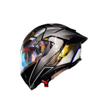 BOSUN 더블 쉴드 오토바이 헬멧 클래식 경량 풀 페이스 바이크 헬멧 스쿠터 118, 블루쉴드헬멧, S, 블루쉴드헬멧