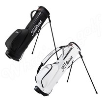 타이틀리스트 골프 가방 스탠드 하프 캐리 백 가죽 고급 선물 TB22SXCEHK, ONE SIZE, TB22SXCEHK 하프백 블랙