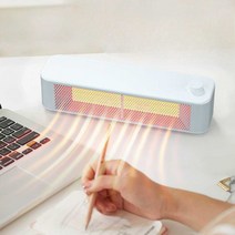 미니히터 소형 사무실 회사 책상 히터 전기 온풍기, 핑크