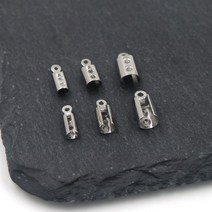 써지컬스틸) C캡 마감 장식 / 팔찌 목걸이 만들기재료, 단일색상-3mm