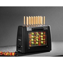 자동 양꼬치 구이 가정용 기계 꼬챙이 닭 통구이 석쇠, 자동 양꼬치 구이 + 그릴