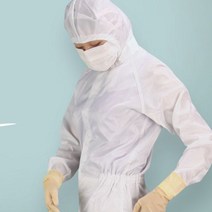 크린룸 제전 방진복 작업복 케이엠 무진복 후드형 OP