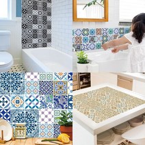 환타스틱스 북유럽스타일 타일스티커 집꾸미기 8종, _48916_03 북유럽_브라운 HP-7003