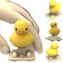 자동차 노란 오리 태엽 스프링 탄성 움직이는 장난감 만들기 기어 조립 미니 카 귀여운 과학 실험