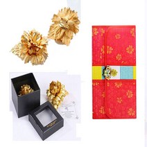 쇼핑백+용돈봉투 증정 금카네이션 카네이션 브로치 브러치 스승의날 어버이날 선물 부모님선물 꽃선물, 2.금카네이션 브로치