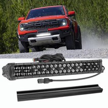 50.8cm(20인치) LED 조명 바 SWATOW INDUSTRIES 250W 50.8cm(20인치) 블랙 시리즈 라이트 바 키트 스팟 플러드 오프로드 드라이빙 라이트 바 배선
