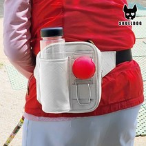 스컬독 파크골프 파우치 가방 가죽 허리색 볼 주머니 홀더 허리 경량파우치 힙색, 다이아 파크힙색 화이트, 다이아 파크힙색 화이트
