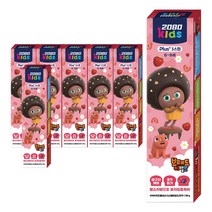 2080 키즈 3스텝 6~9세 브레드 어린이 치약 베리믹스향, 7개, 80g