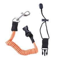 탄성 카약 카누 패들 가죽 끈 서핑 보드 서핑 로프 안전 가죽 끈 조정 보트 끈 낚싯대 카약 액세서리, 주황색