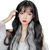 하이유니 브릿지 트윙클 여자 부분 셀프 패션 헤어 피스 붙임 머리 가발, 기본 (너비:3.5cm/기장:55cm), 7.퍼플핑크