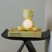 루나베어 곰돌이 디자인 탁상 조명 수면등 무드등 수유등, 옐로우